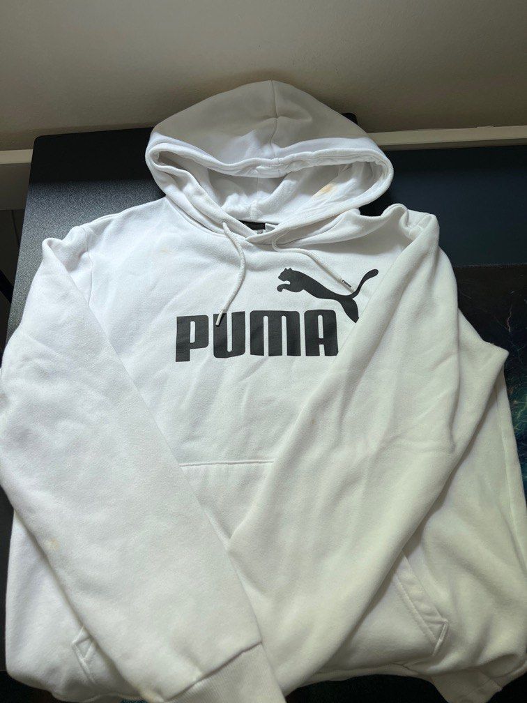 Puma best sale white hoodie