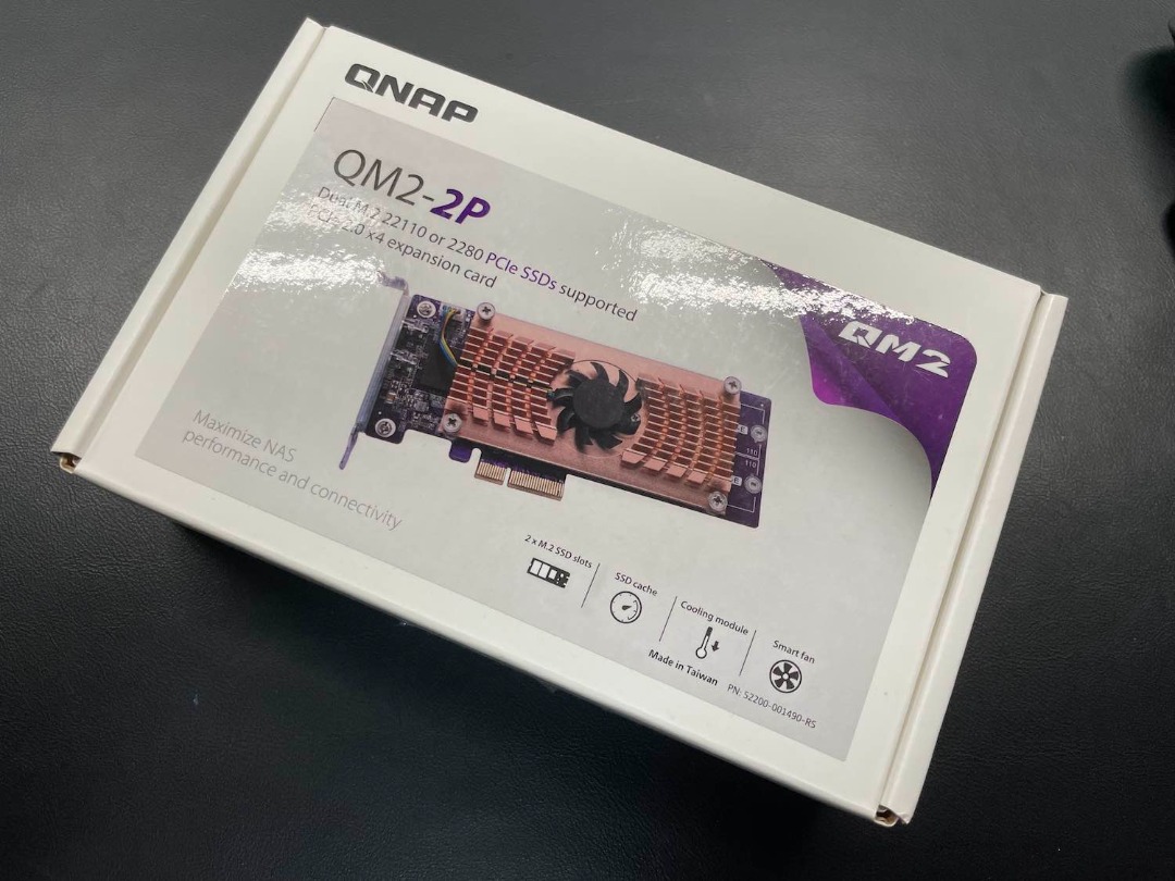 Qnap qm2 2p 244a dual m 2 pcie ssd expansion card 