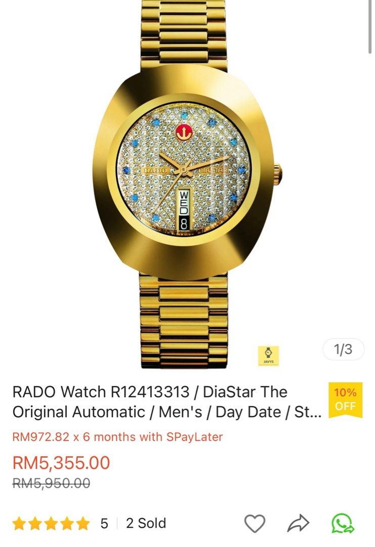 Rado watches sales original for men