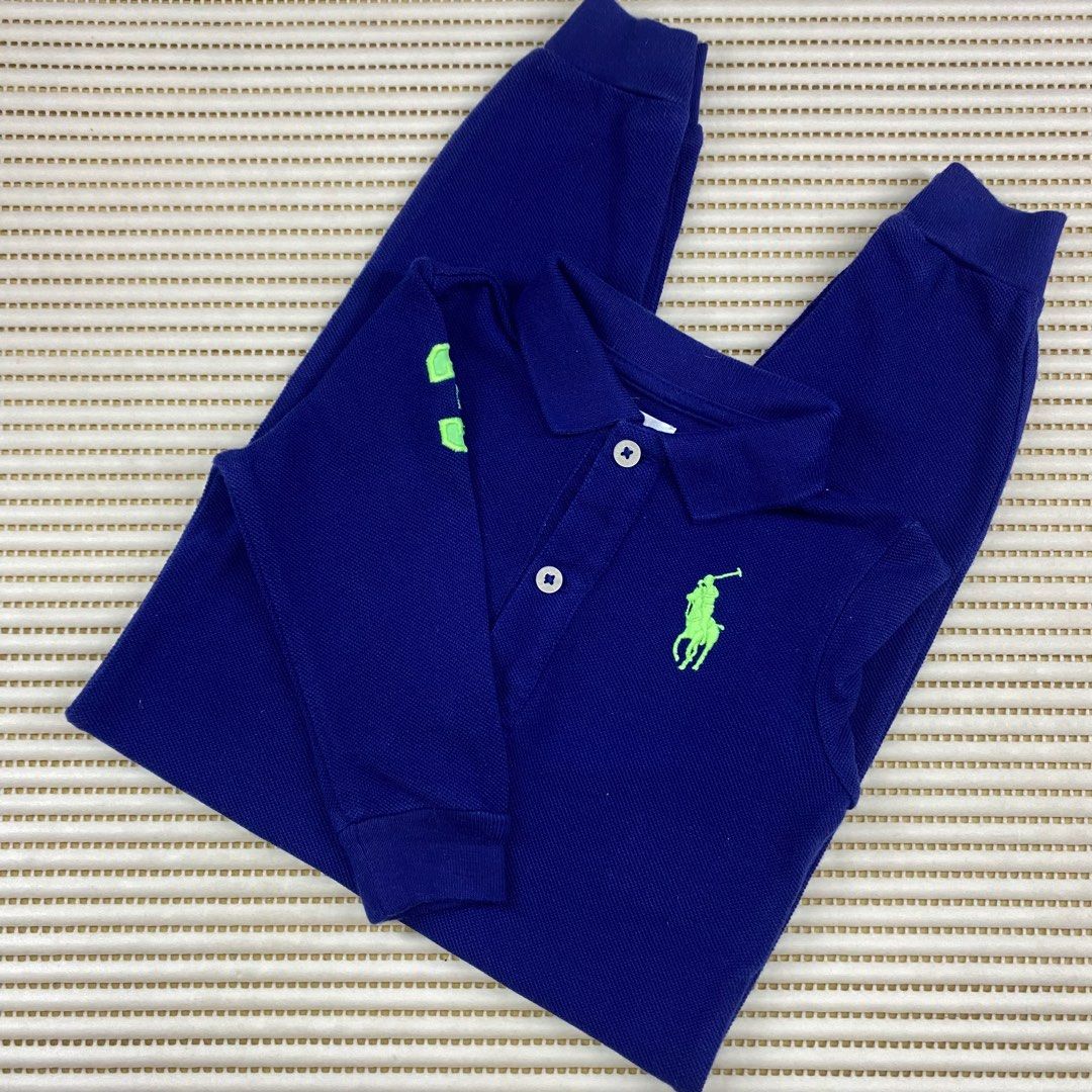 Royal blue shop polo jumpsuit
