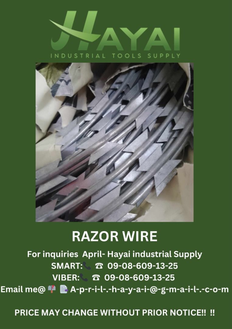 Razor wire, Commercial & Industrial, Construction Tools & Equipment on ...
