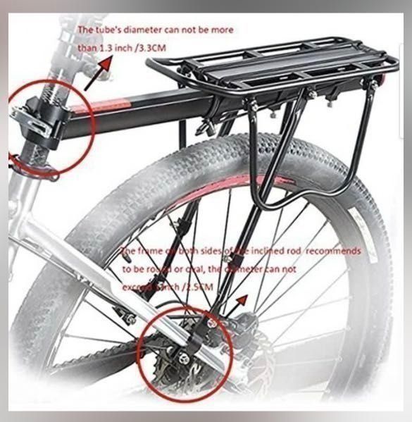 READY STOCK 100kg limit Aluminum Alloy FULLY Quick Release Rear Back Rack Universal Bicycle Rear Carrier fit 24 to 29 Suitable for Fixie
