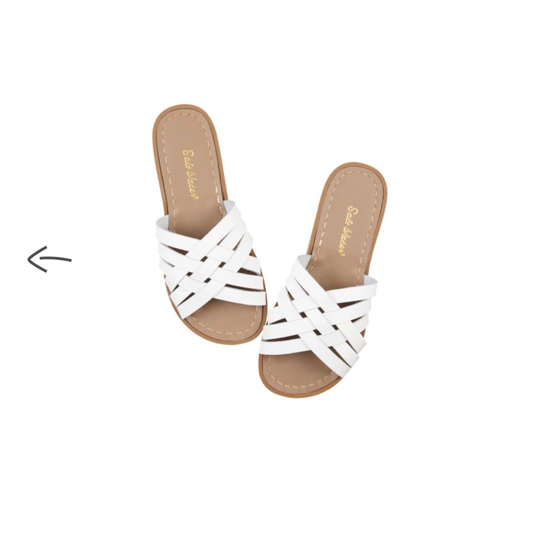 White sandals 2024 size 9
