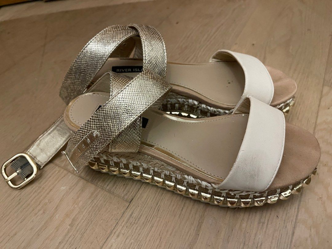 River island nude clearance sandals