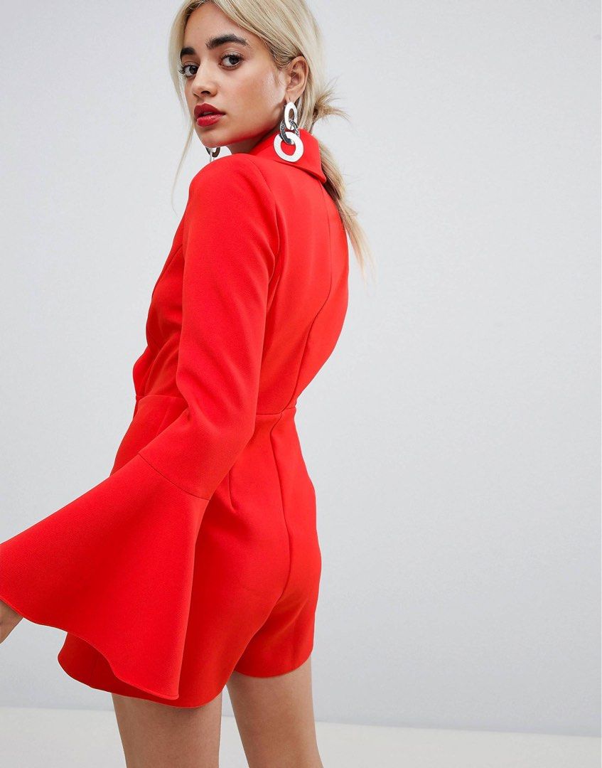 River island best sale tuxedo playsuit