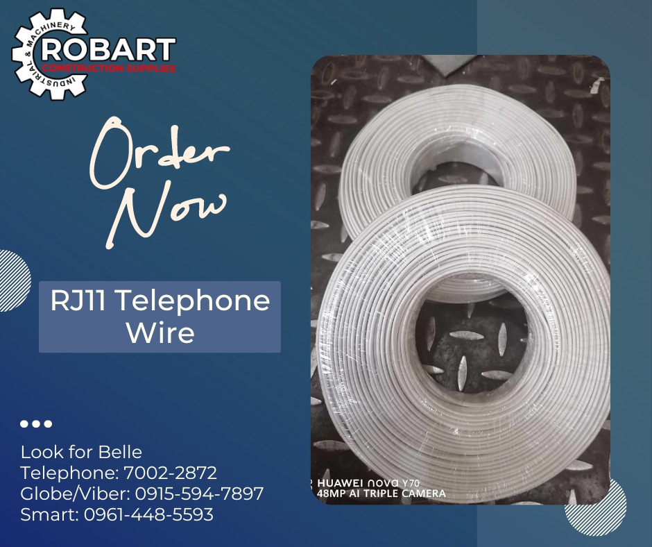 RJ11 Telephone Wire, Commercial & Industrial, Construction Tools ...
