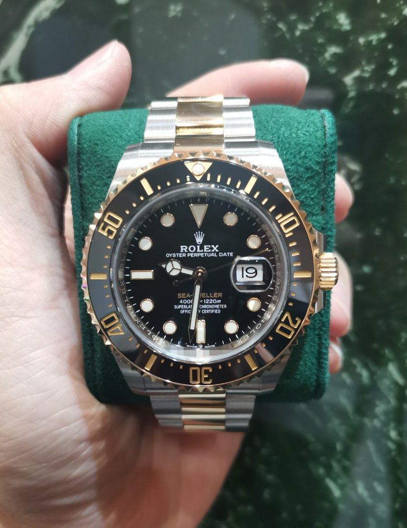 rolex seadweller two tone