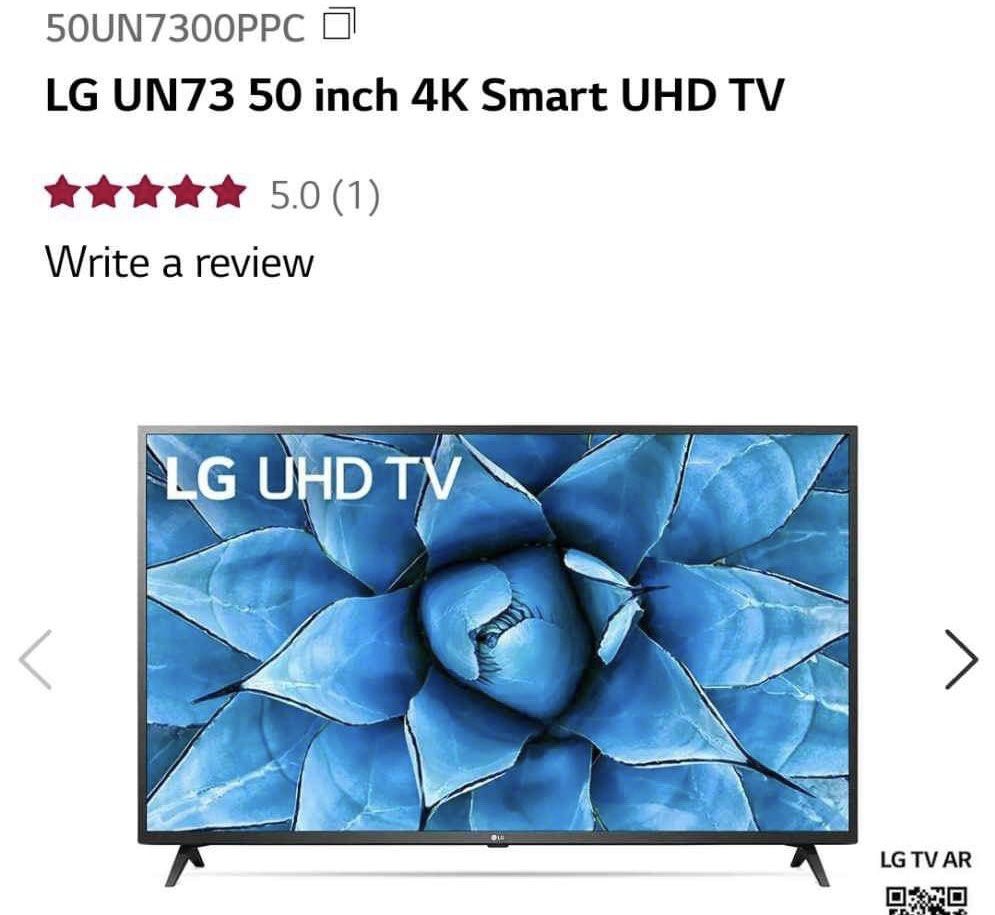 LG UN 50 inch 4K Smart UHD TV