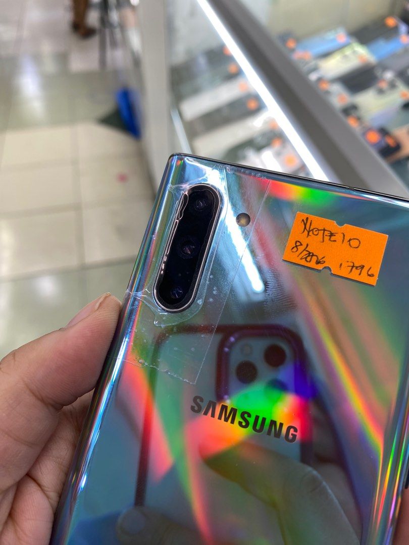 SAMSUNG NOTE 10 8/256 DUALSIM OPENLINE NTC APPROVED NO ISSUE (Category: Samsung) located in Pasig City. Submitted by fairgadgetshop (Listing ID 1252406800, Image 2). Description: OPEN FOR SALE, SWAPPING OR TRADE-IN WE ARE BUYING PRELOVED OR BRANDNEW (EVEN BY BULK) ALL KINDS OF GADGET LAPTOP, IPHONES, ANDROID SMARTPHONES, APPLE WATCH, IPAD ETC. MESSAGE US FOR MORE INFO.✨🧡 (RFS: BUY & SELL) Selling Preloved: SAMSUNG NOTE 10 8/256 DUALSIM OPENLINE 