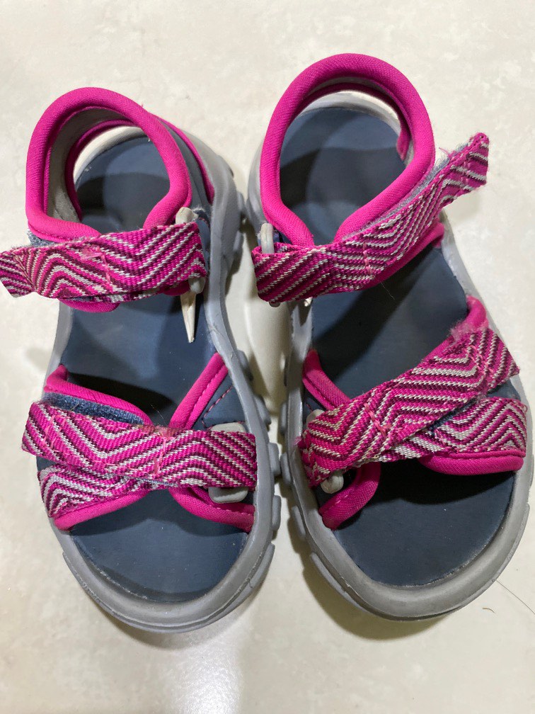 Decathlon boys and girls sandals indoor beach shoes children's soft bottom  breathable mesh summer anti-slip Velcro IVS3