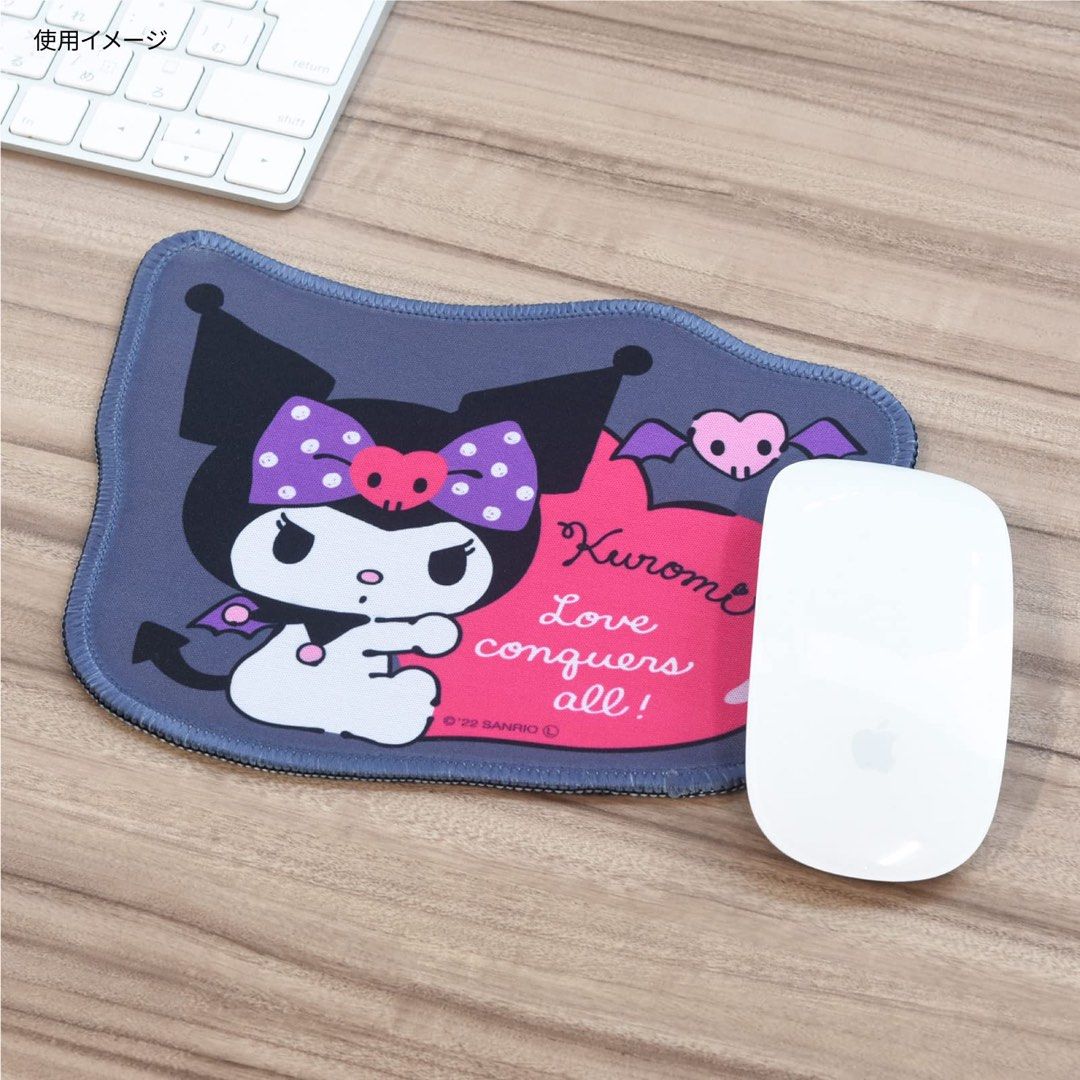 SANRIO Kuromi CHARACTERS MOUSE PAD CUTE LOVELY IT FEELS GOOD TO BE WITH A  MOUSE