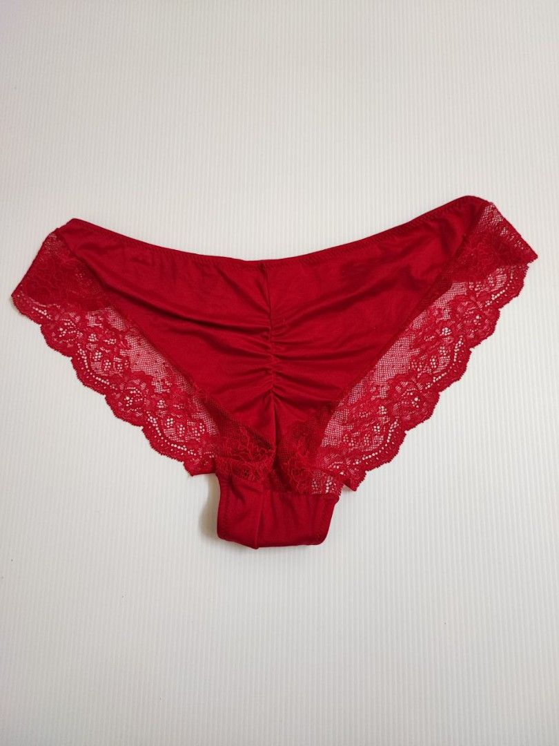Satin Panty Red Wine Colour, Women's Fashion, Bottoms, Other