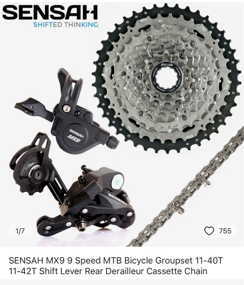 9 speed online mtb groupset
