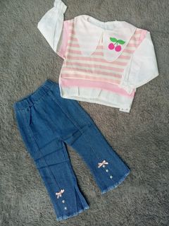 Set Anak Import New Motif Garis