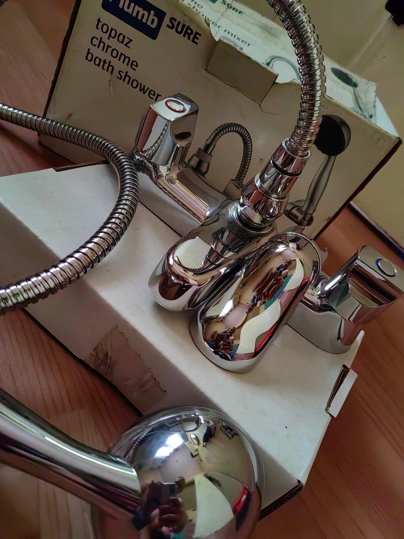 Shower mixer hot and cold water, Furniture & Home Living, Bathroom