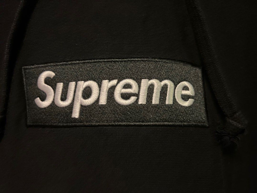 Size L) Supreme Box Logo Hoodie - FW16 Black, Men's Fashion, Coats