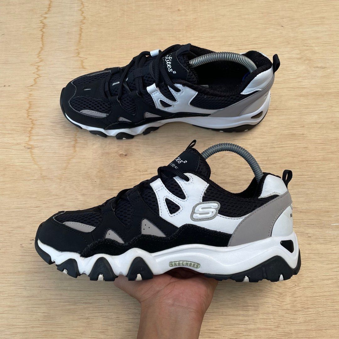 Skechers d lites deals 2 mens black