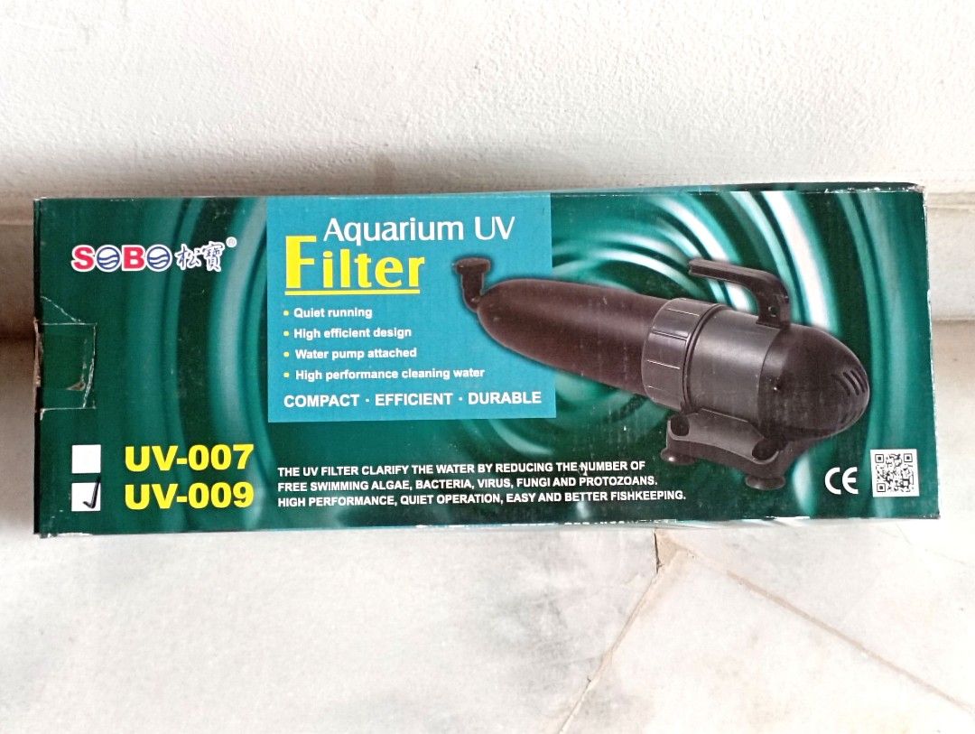 SOBO AQUARIUM UV FILTER, Furniture & Home Living, Home Decor, Other