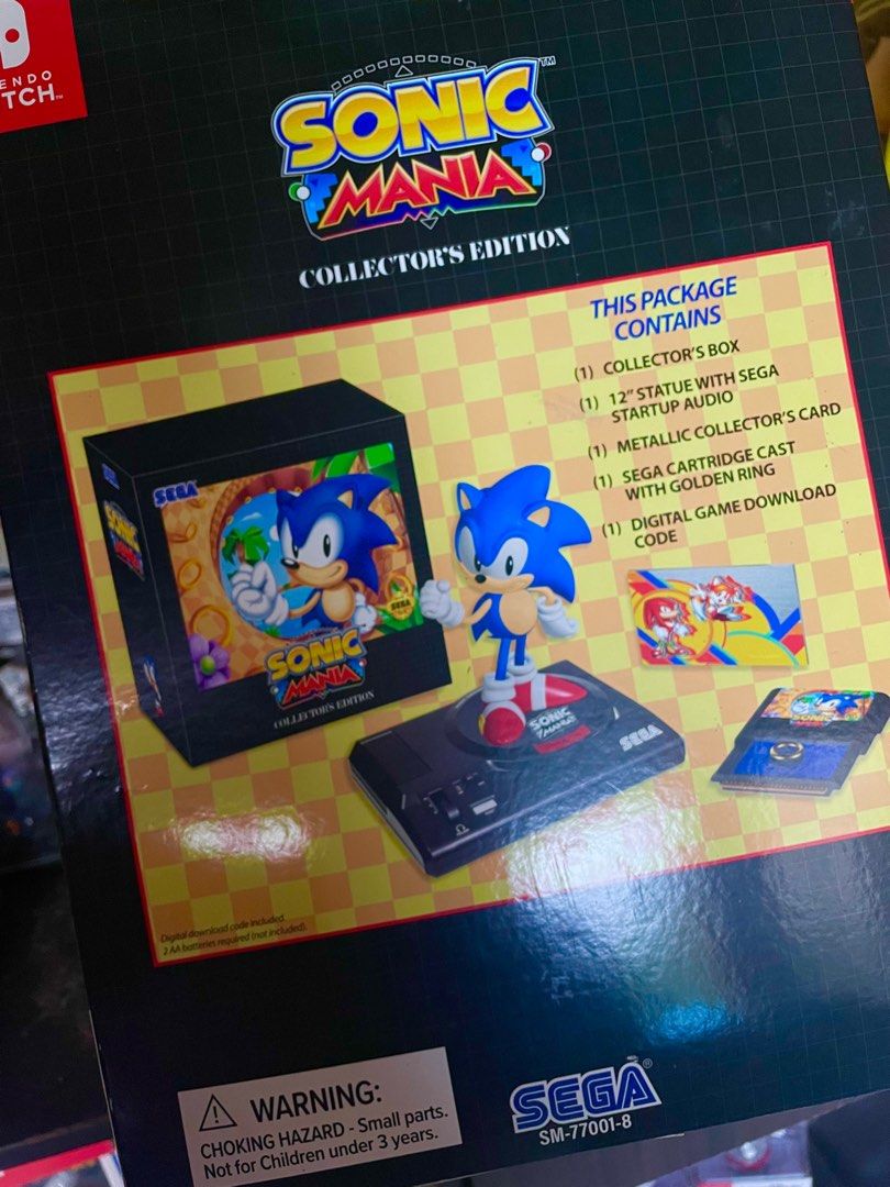 Sonic Mania Collector's Edition 🦔 (Category: Nintendo) located in Bacoor. Submitted by nursejhaye040988 (Listing ID 1252411649, Image 2). Description: Pm if interested 09190957641.