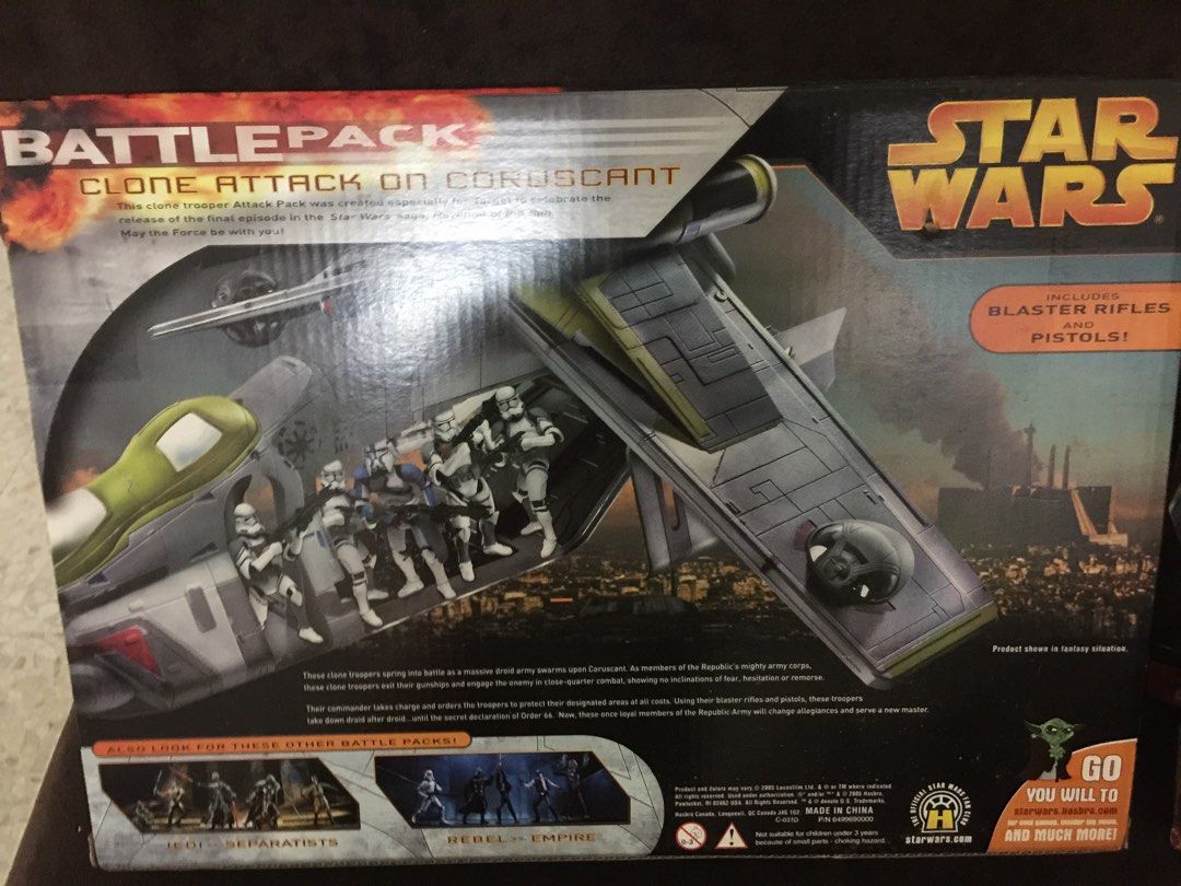 Star Wars Battle Pack Clone Attack On Coruscant Hobbies Toys