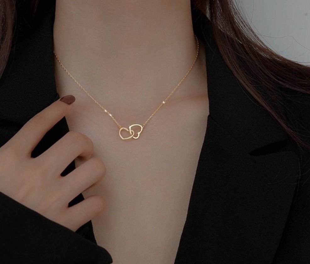 Gold sale necklace couple