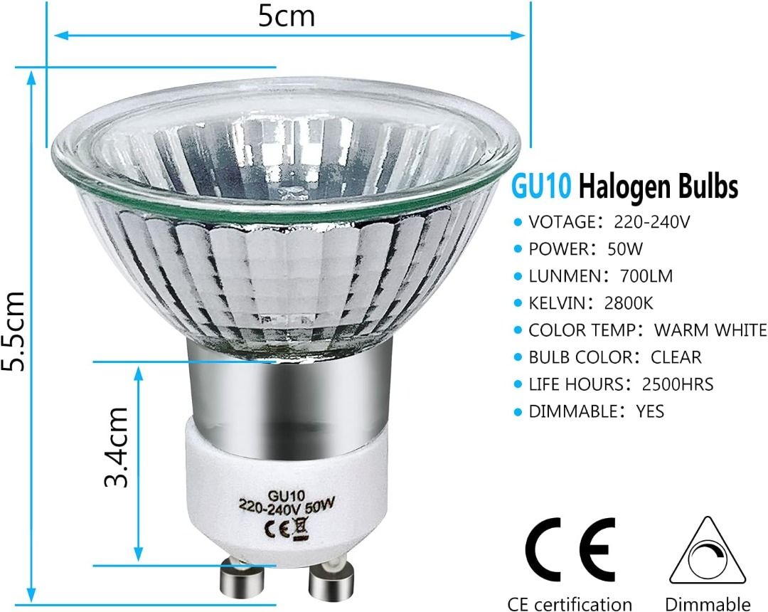 Spotlight hot sale halogen bulb