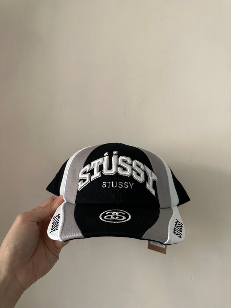移民急讓) Stussy FW23 black souvenir low pro cap, 男裝, 手錶及配件