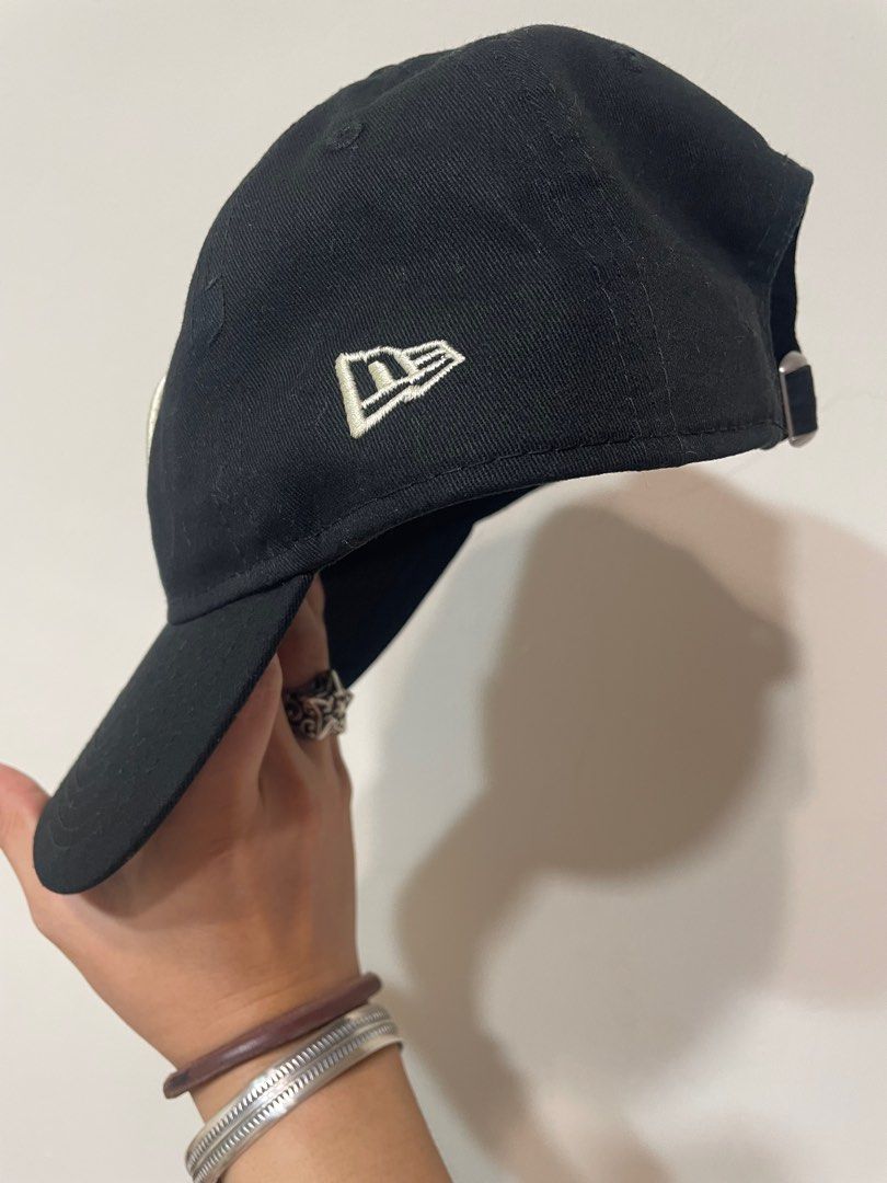 Stussy x new era ss link 9twenty 黑色cap帽子, 他的時尚, 手錶及配件