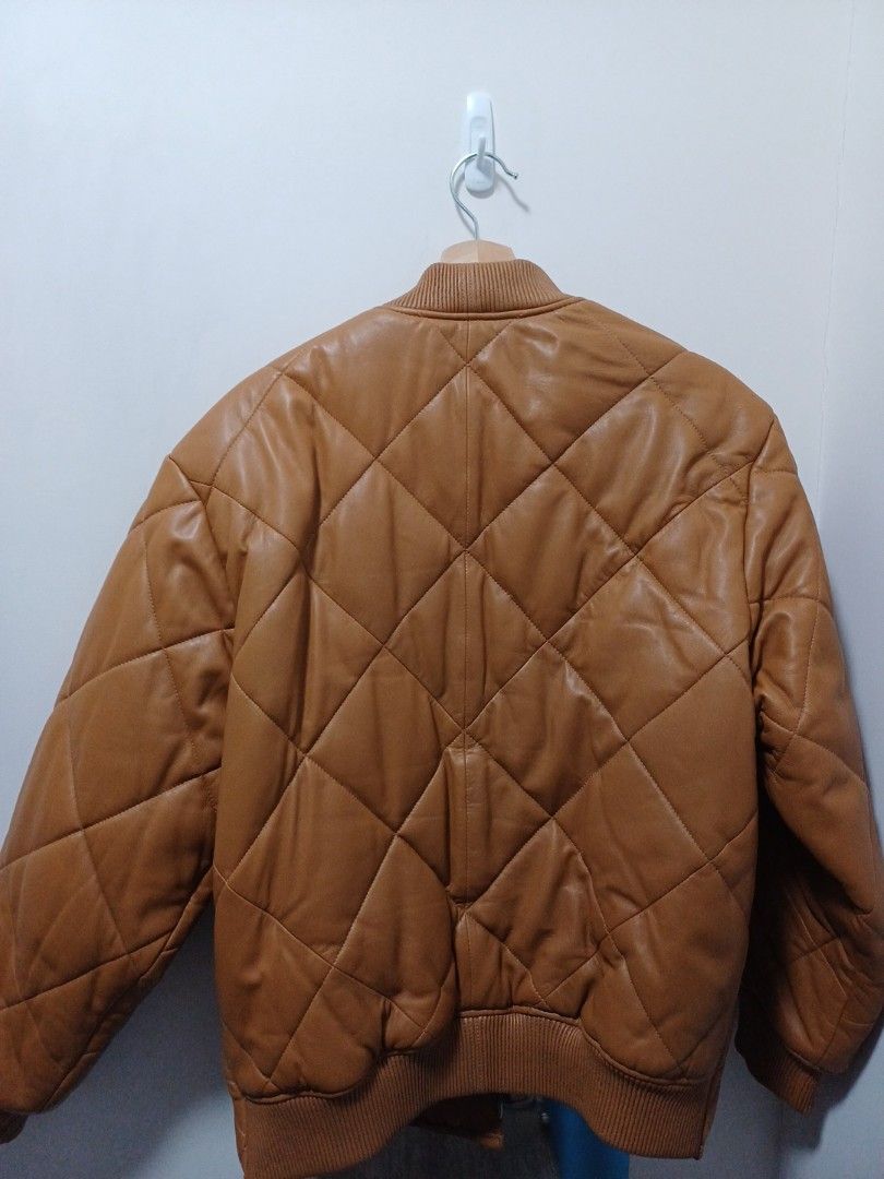 Supreme Quilted Leather Work Jacket 皮褸, 男裝, 外套及戶外衣服