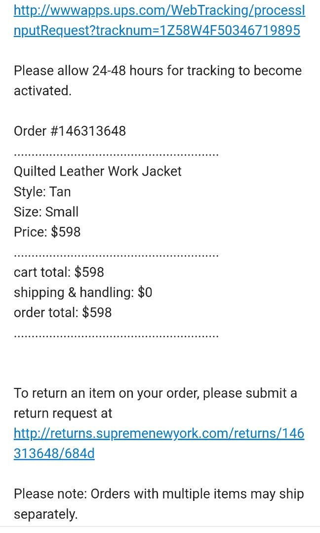 Supreme Quilted Leather Work Jacket 皮褸, 男裝, 外套及戶外衣服