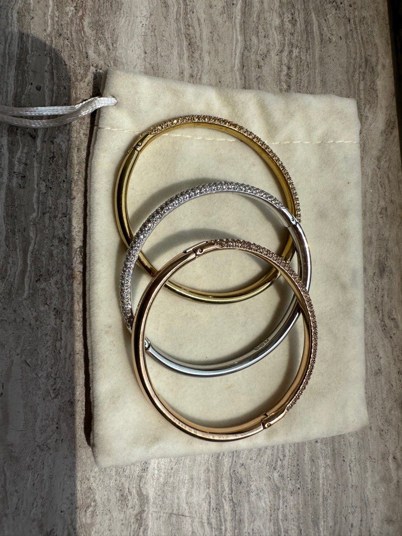 Swarovski Crystal Stone studded bangles Women s Fashion Jewelry