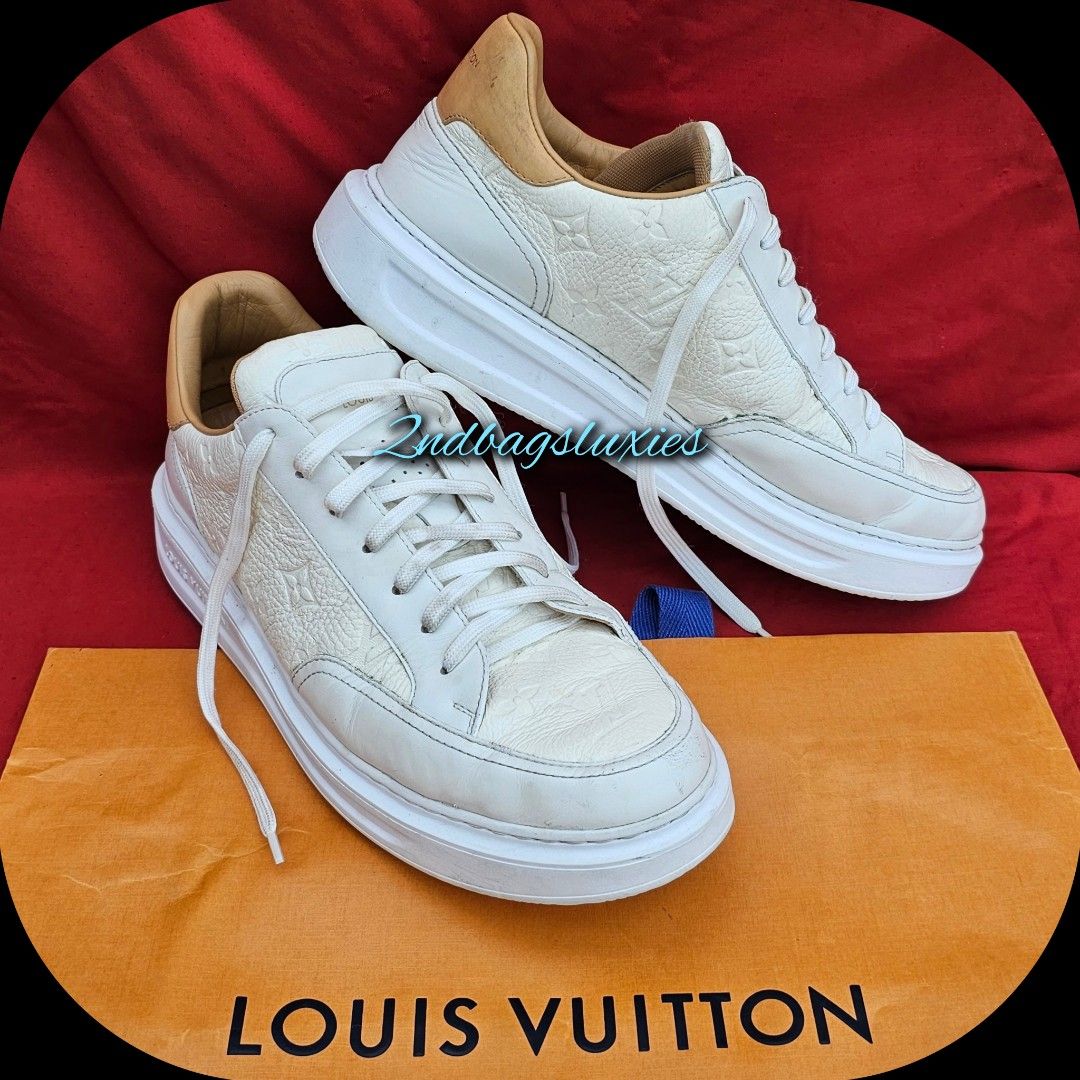 Louis Vuitton Beverly Hills sneakers how to spot fake. Real vs