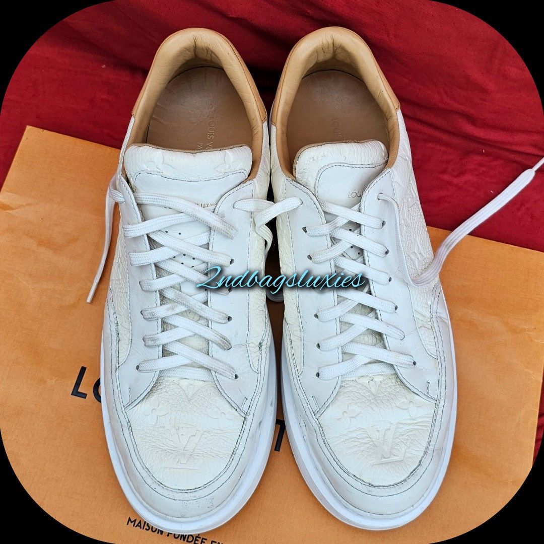 Louis Vuitton LV Beverly Hills trainers White Leather ref.494265