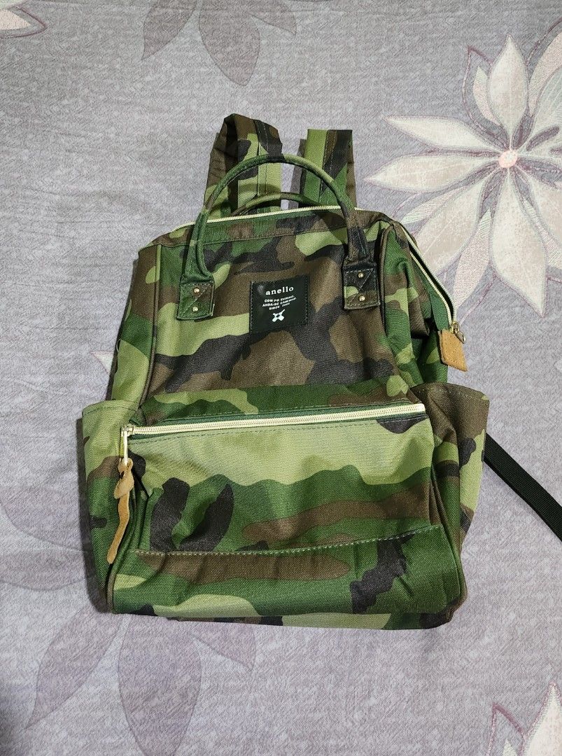 TAS RANSEL ANELLO ARMY 💯 Authentic Jepang, Fesyen Wanita, Tas