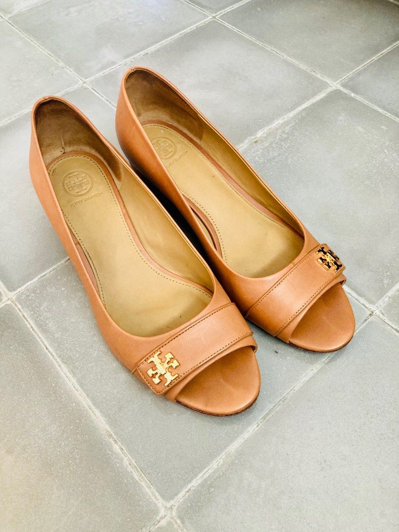 Tory burch open toe wedges new arrivals