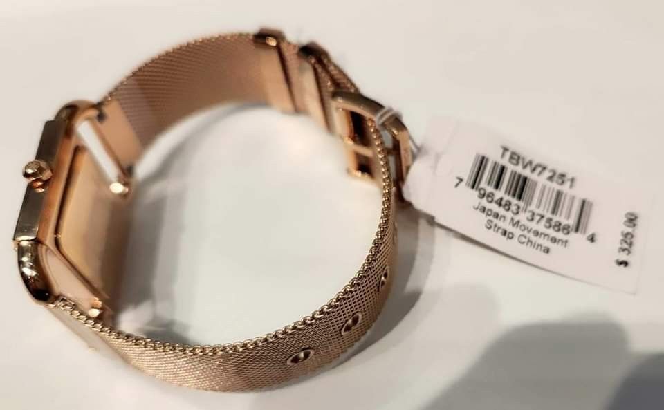 Tory burch apple watch band rose gold 2025