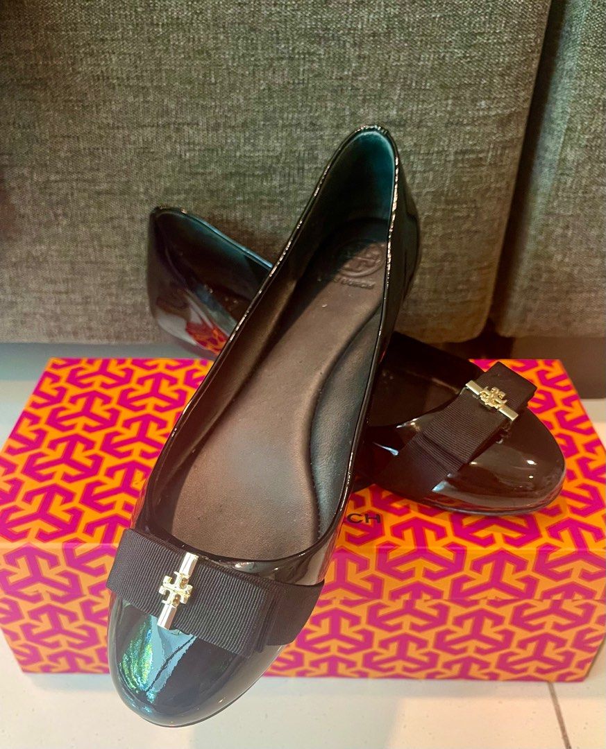 Tory Burch Trudy Ballet Soft Patent Calf Women s Fashion Footwear Flats on Carousell