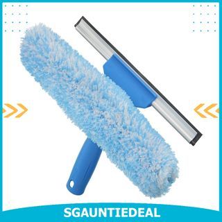 eazer 89 Squeegee Window Cleaner 2 in 1 Rotatable Window Cleaning Tool Kit  with Extension Pole, Window Washing Equipment with Bendable Head for  Indoor/Outdoor Window and Car Glass