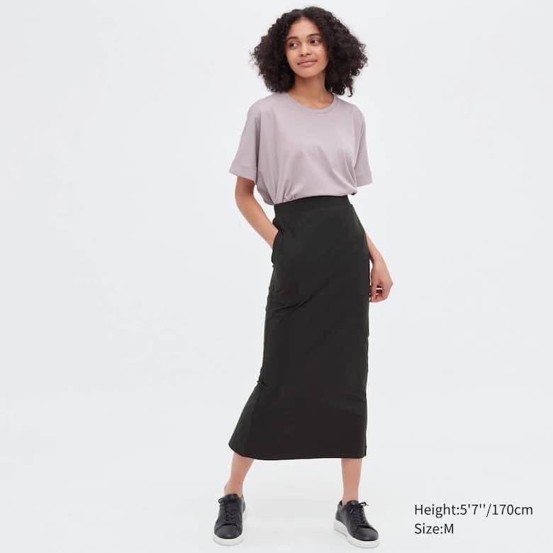 Black stretch deals skirt