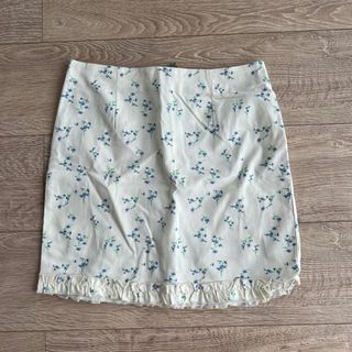 Urban outfitters pastel yellow floral ditsy mini skirt