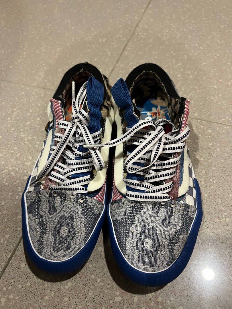 Vans Old Skool Cap Patchwork (Multi) (Category: Sneakers) located in Singapore. Submitted by maomaoooo (Listing ID 1252484295, Image 2). Description: VN0A4UUH2TC size EUR 38.5 24.5 cm men US 6.5 women US 8.0 UK 5.5 .