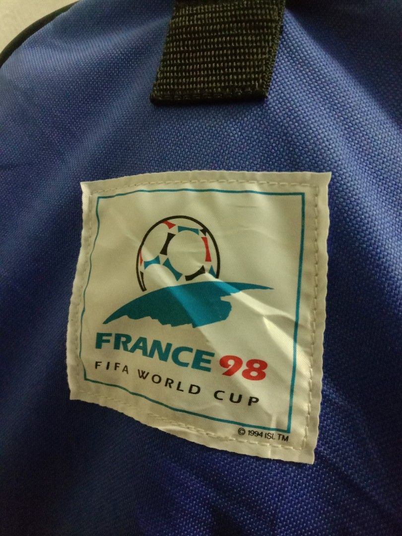 Vintage Duffel Bag FiFa World Cup 1998 World Cup FRANCE Flag Coca-Cola Case