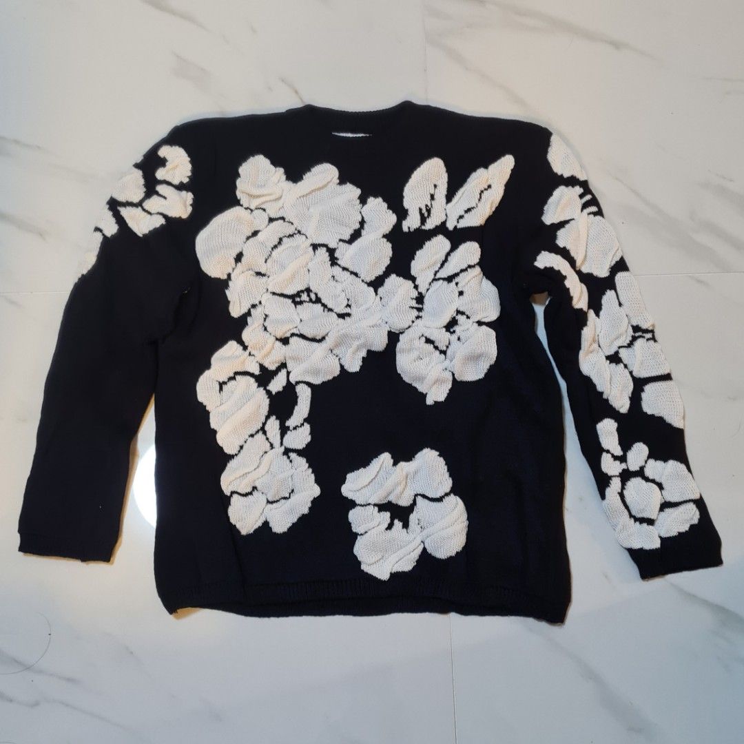 White floral hotsell sweater