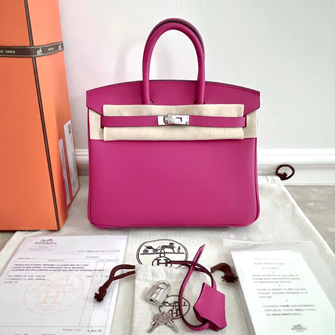 Hermes, Bags, Hermes Hot Pink Birkin 800 Authentic
