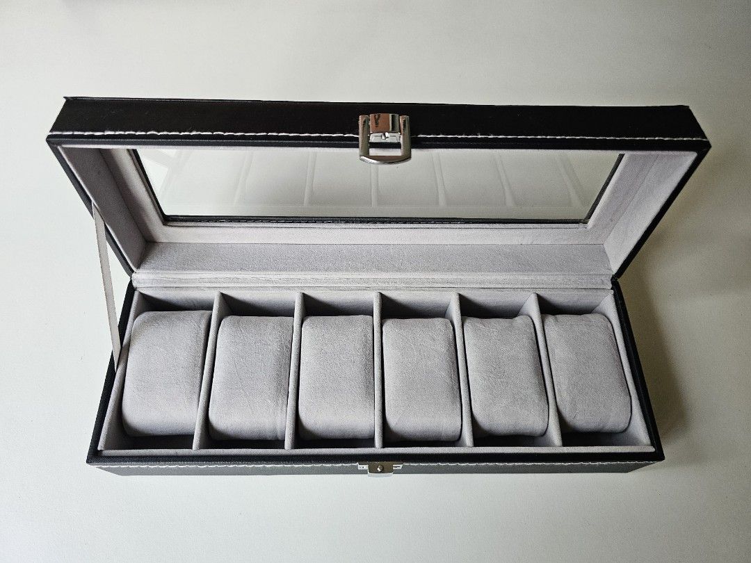 Watch box for 6 watches Men s Fashion Watches Accessories