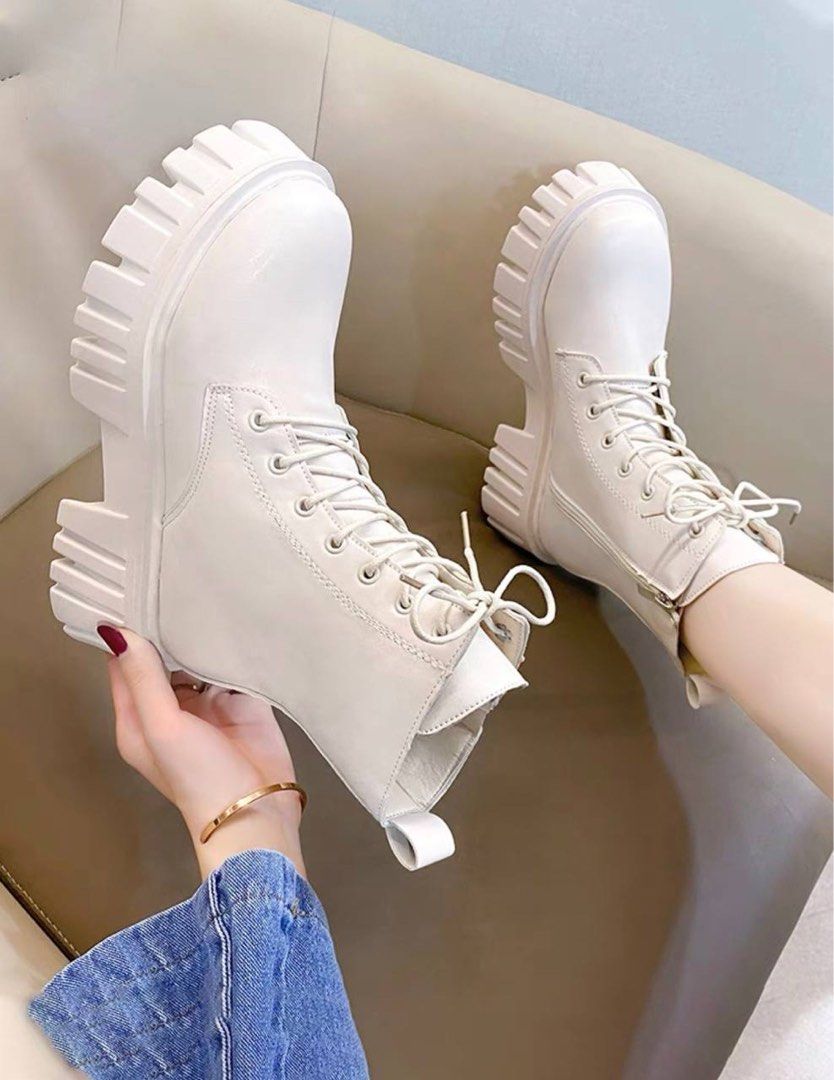 Cheap white new arrivals platform boots