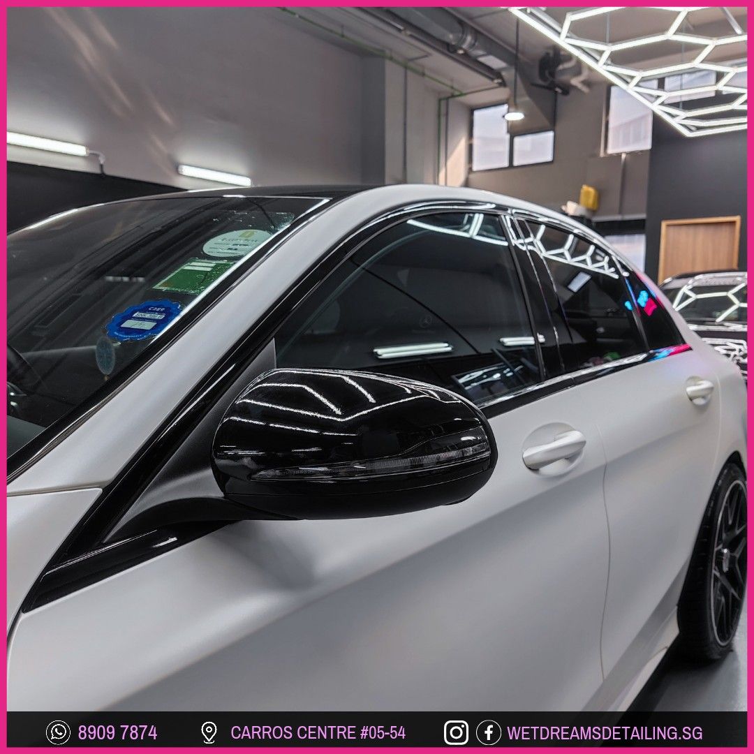 WINDOW TRIM DECHROME CHROME DELETE BLACKOUT GLOSS BLACK CARBON FIBER CARBON IRR 99