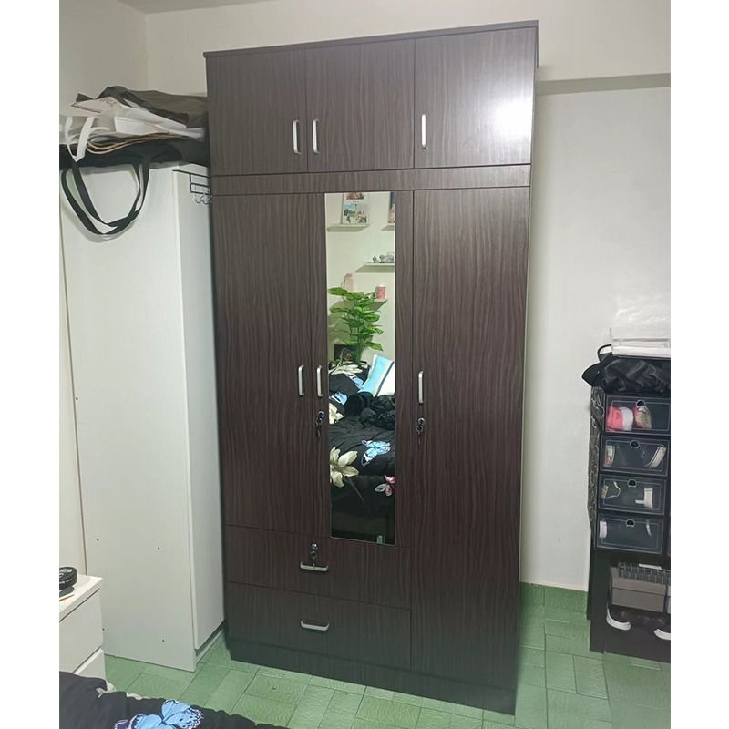 With Mirror With Top Wardrobe Brand New Storage Cabinet