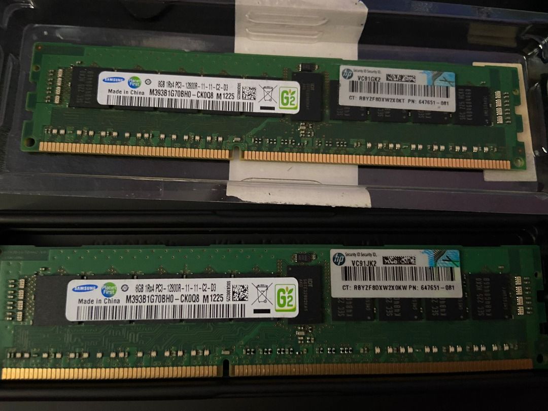 WTS Samsung PC3 12800R 8GB 1Rx4 DDR3 Server Memory M393B1G70BH0 CK0Q8