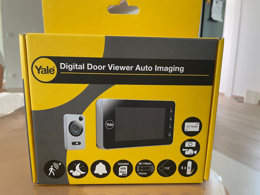 YALE Digital Door Viewer Auto Imaging, Furniture & Home Living